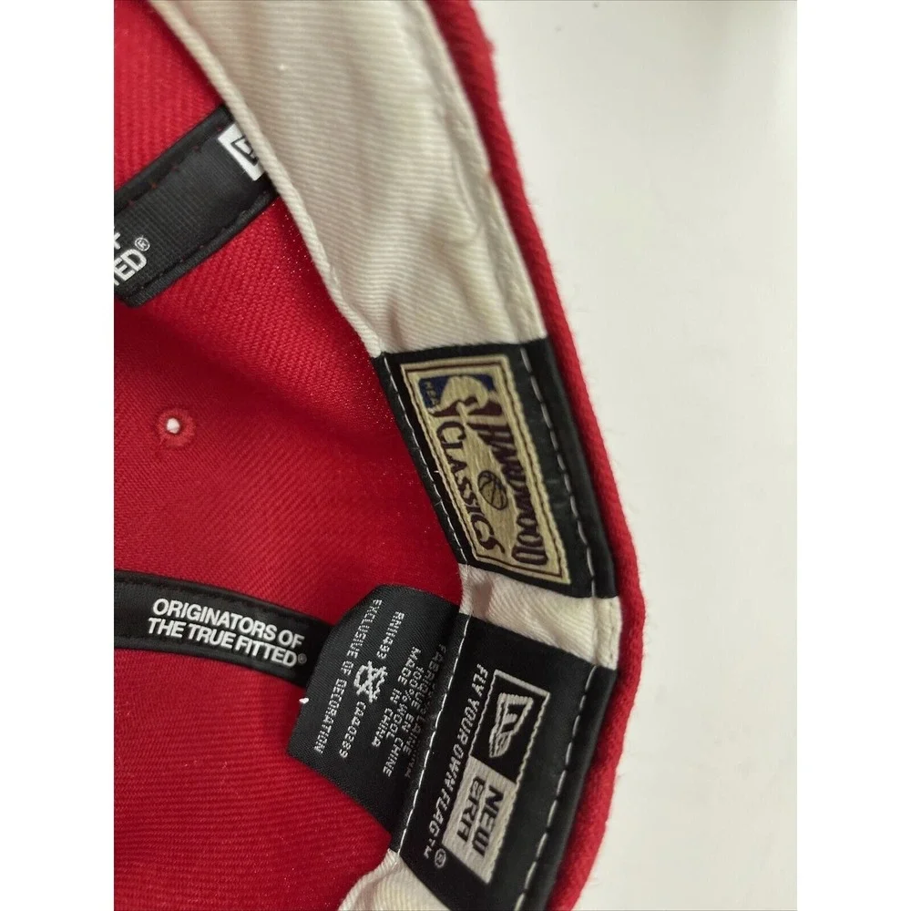 Atlanta HAWKS Hat Cap Fitted 7 1/8 New Era Hardwood Classic 59Fifty  Flat‎ Bill